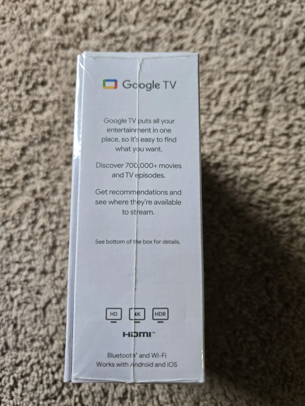 Google Chromecast with Google TV - Snow